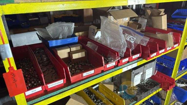 Assorted Hardware Fasteners: Nuts, Washers, Bolts, Various Sizes image