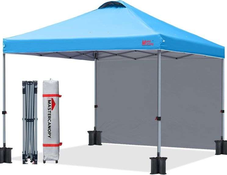 MASTERCANOPY Pop-up Canopy Tent, 10'x10', Sky Blue image