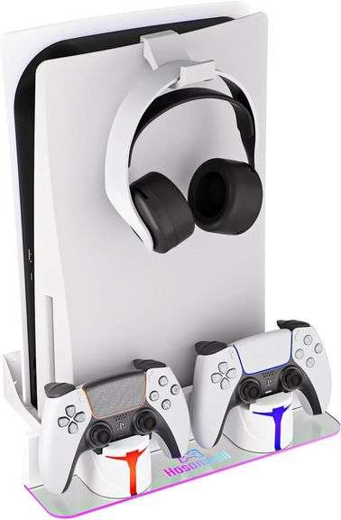 PS5 Wall Mount Kit with RGB Charging Station image