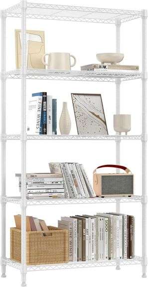 1250 lbs 5 Tier Shelf Metal Storage Shelves image