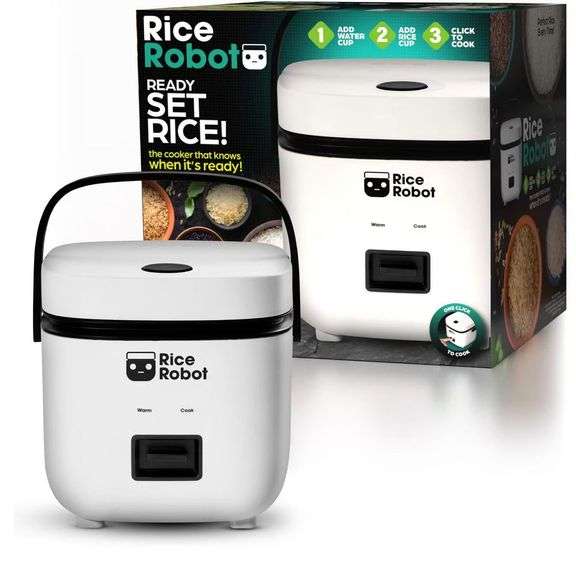 Rice Robot White 4.5 cups Rice Cooker image