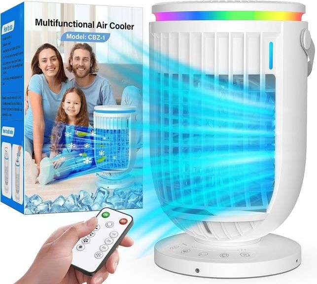 JYew AI Portable Air Conditioner, 120  Rotating image