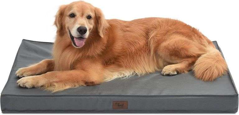 Extra Large Waterproof Dog Bed, Grey image