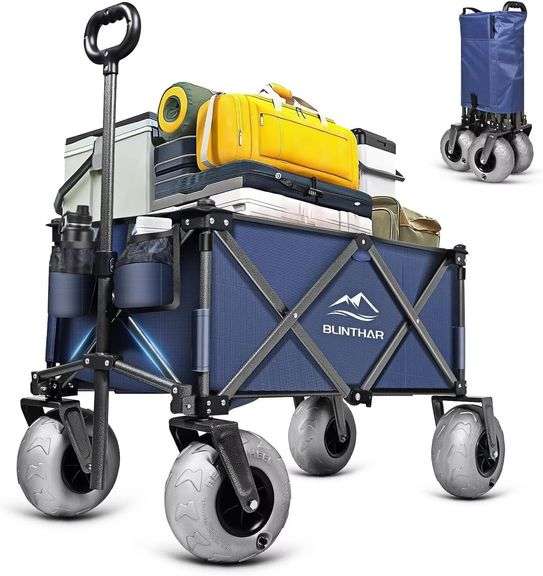 Collapsible Wagon, 9' All-Terrain Pneumatic Tires image