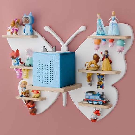 White Butterfly Tonie&TonieBox Magnetic Shelf image