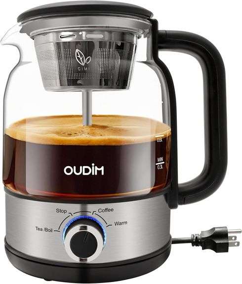 Drip Coffee Maker, 1.2L, 600W, BPA-Free, Glass image
