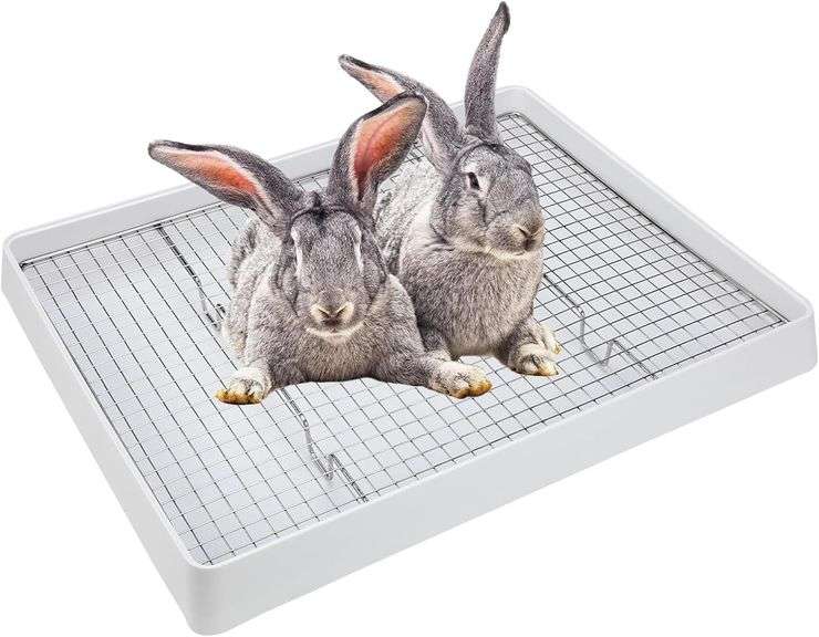FHTONGE Extra Large Rabbit Litter Box, Rectangular image