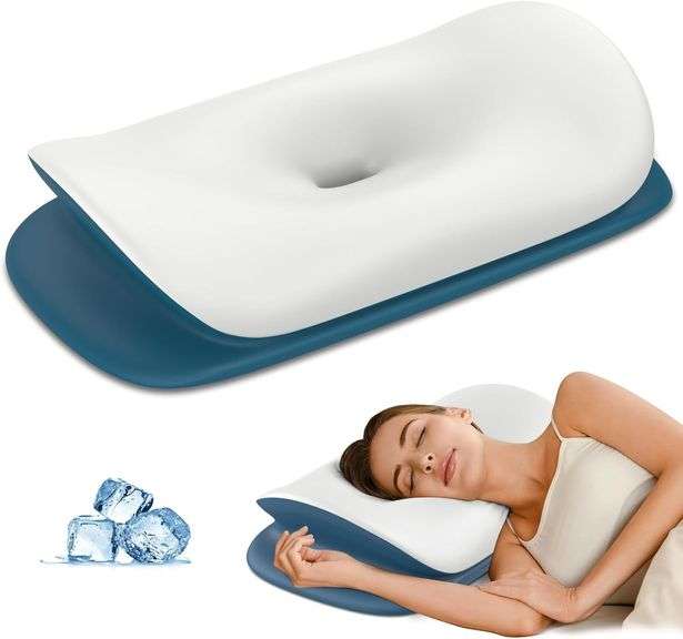 Cervical Neck Pillow for Pain Relief - Ergonomic image