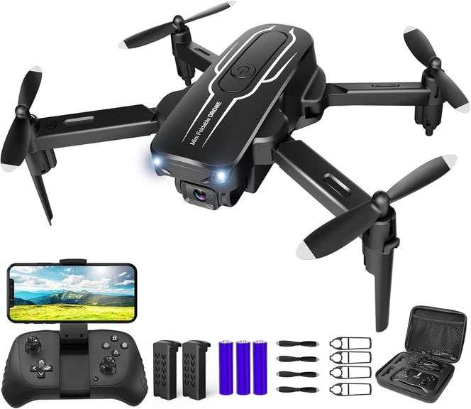 Mini Drone - 1080P Camera, 360  Flips, 2 Batteries image