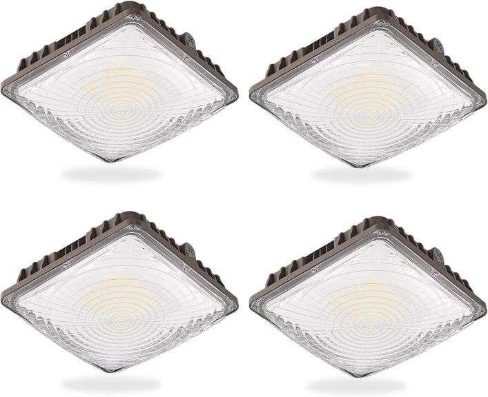 LED Canopy Light 60W, 9000LM, 5000K, 4 Pack image