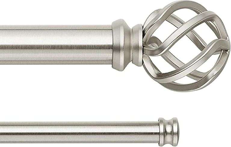 MODE Premium Curtain Rod Set, Fits 72  to 144 image