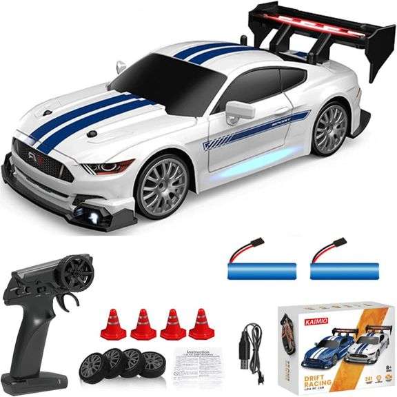 1:24 RC Drift Car 4WD 30KM/H LED Lights (White) image