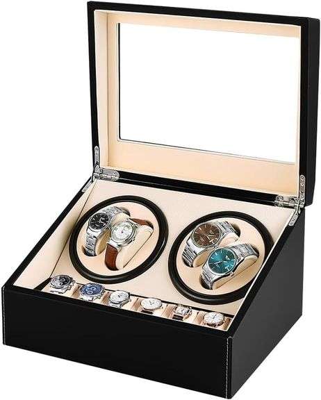 J&T Tech Watch Winder for 4 Watch + 6 Storage image