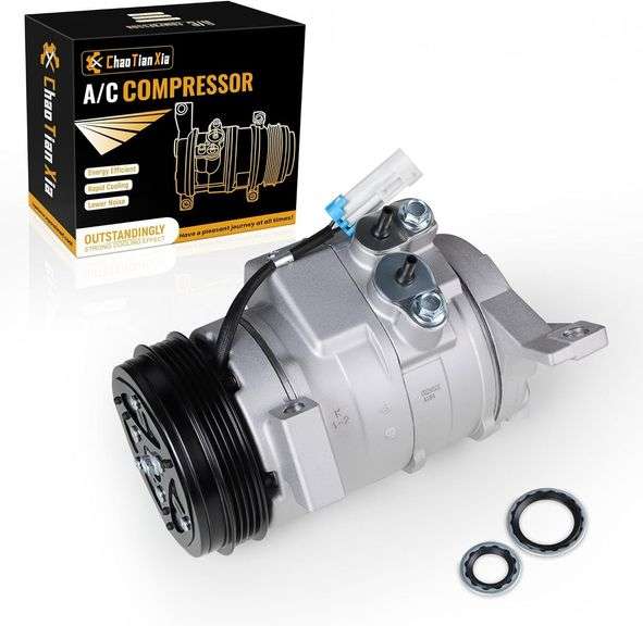 AC Compressor w/ 4PK Clutch CO29002C fit Cadillac image