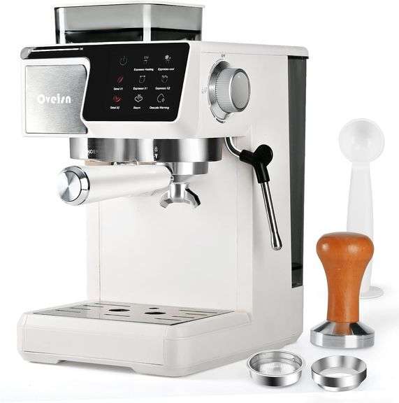 Espresso Machine 20 Bar, with Grinder & Frother image
