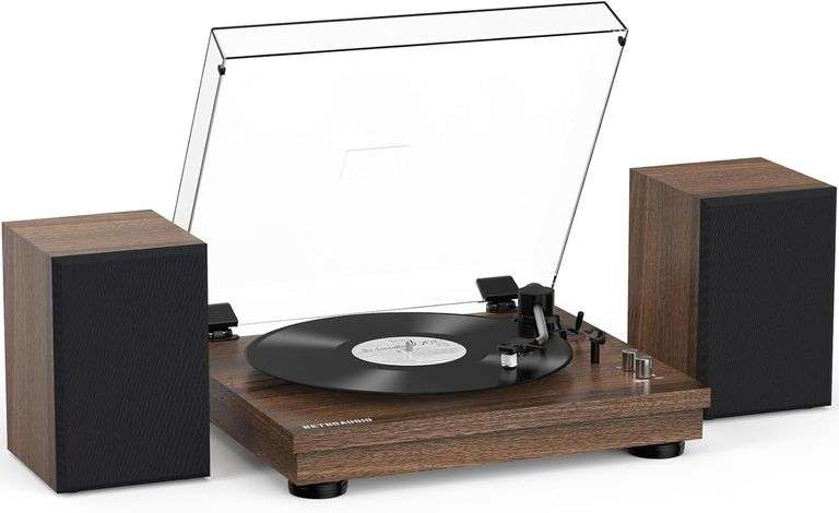 Vinyl Record Player with 24W HiFi Stereo Speakers image
