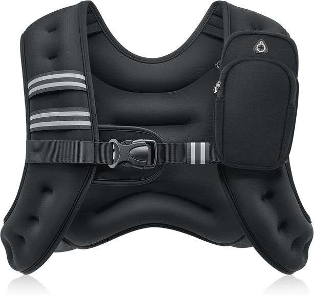 ZELUS Weighted Vest, 6lb-30lb, Reflective Stripe image