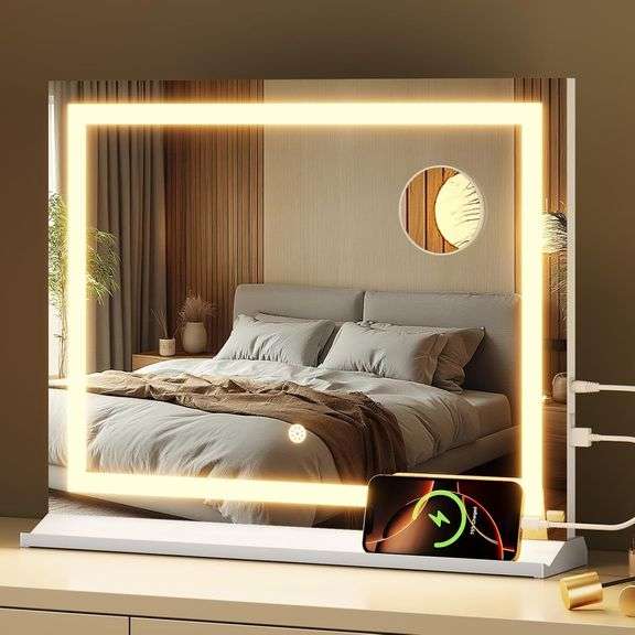 23"x 18" Vanity Mirror with Lights, 3 Color Modes image
