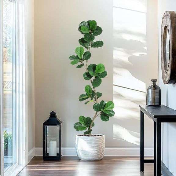 GarveeHome 6FT Artificial Fiddle Leaf Fig Tree image