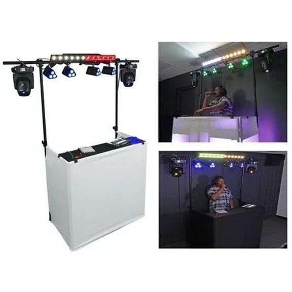 Rockville DJ Booth Table Facade w/ Truss & Bag image