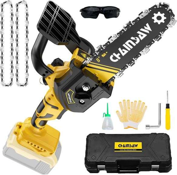 Mini Chainsaw 8 Inch for Dewalt 20V Max Battery image