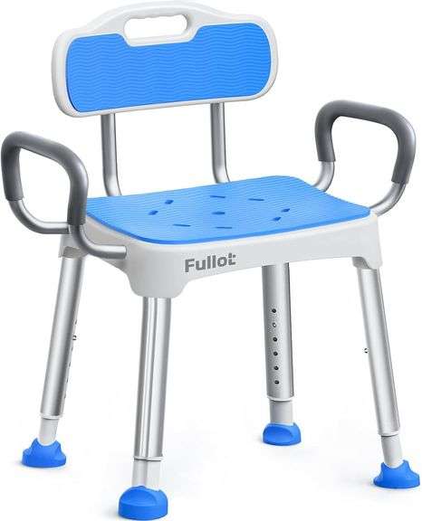 Widened Shower Chair with Padded Back & Arms image