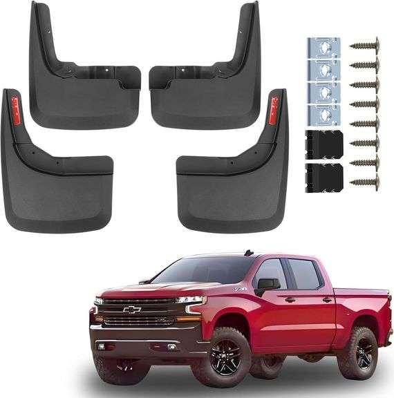 Mud Flaps for 2019-2024 Chevy Silverado 1500 Set image