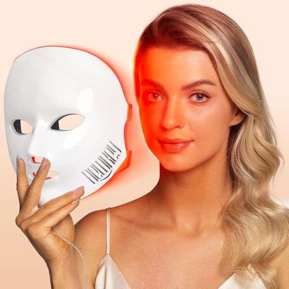 NEWKEY LED Face Mask Light Therapy, 150 LEDs image