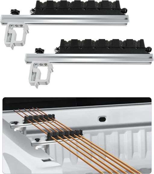 Truck Bed Rod Holder, Adjustable, Holds 6 Rods image
