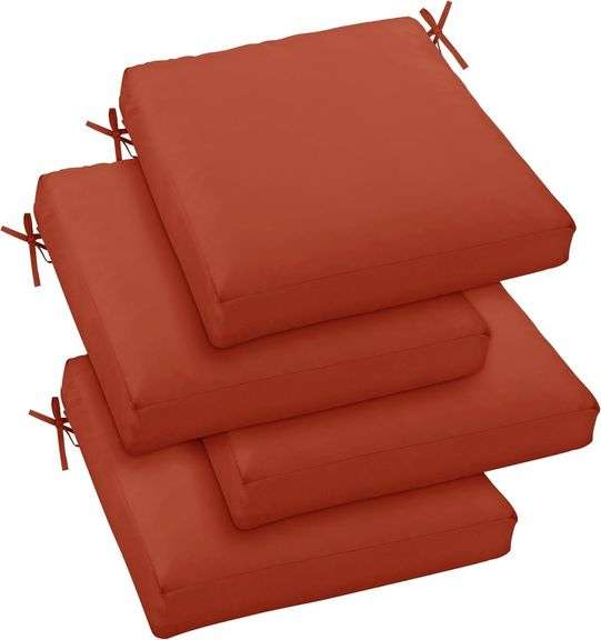 Outdoor Chair Cushions Set of 4, 19" x 19" image