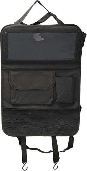Qiilu Car Seat Back Bag, Oxford Fabric Organizer image