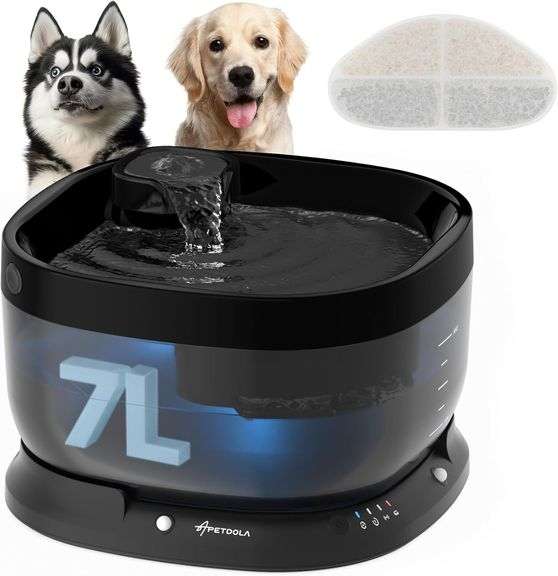 Wireless Dog Water Fountain, Battery Operated image