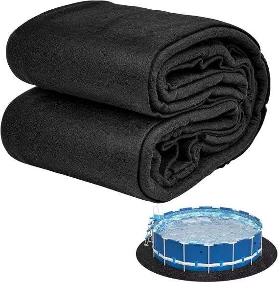 Abimars 18' Round Pool Liner Pad, Double Density image