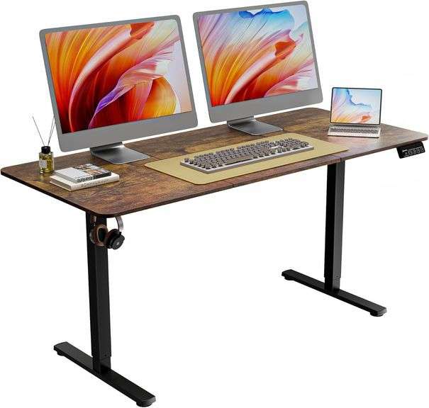 63" Electric Standing Desk, Adjustable Height image