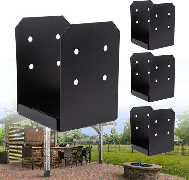 8x8 Post Base Brackets 4-Pack (7.5x7.5in) image