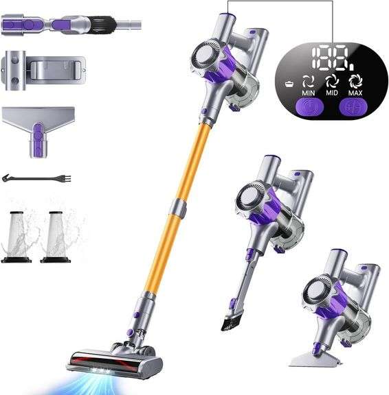 Cordless Vacuum, 450W 40Kpa Stick Vacuum image