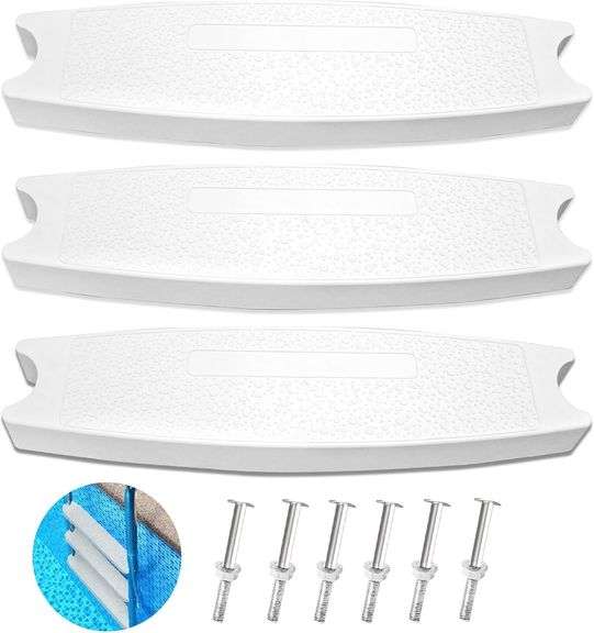 3PCS 18" Universal Pool Ladder Steps Replacement image