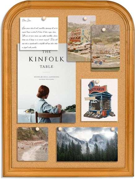 Cork Board for Walls, 23.6x17.7 inches Bulletin image