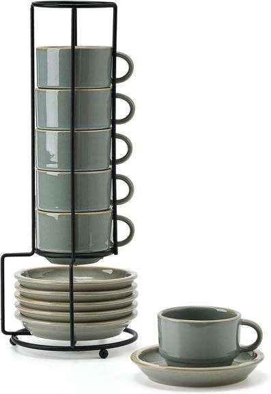 JH JIEMEI HOME Porcelain Stackable Espresso Cups image
