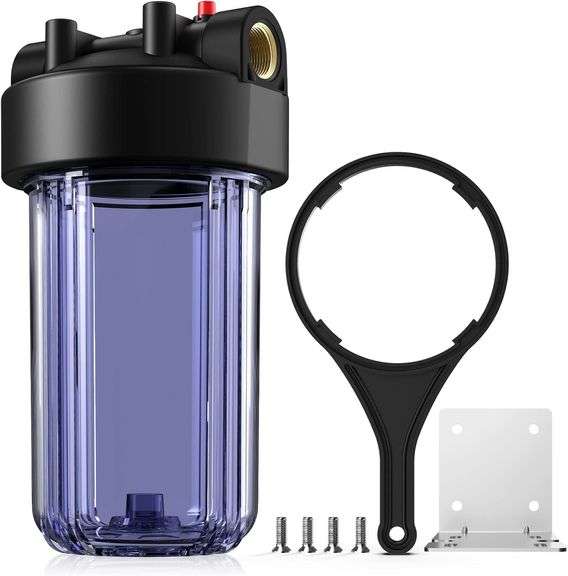 SimPure Whole House Water Filter, 10" x 4.5", Blue image