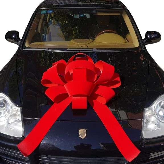 30" Giant Car Bow | Weather Resistant Vinyl image