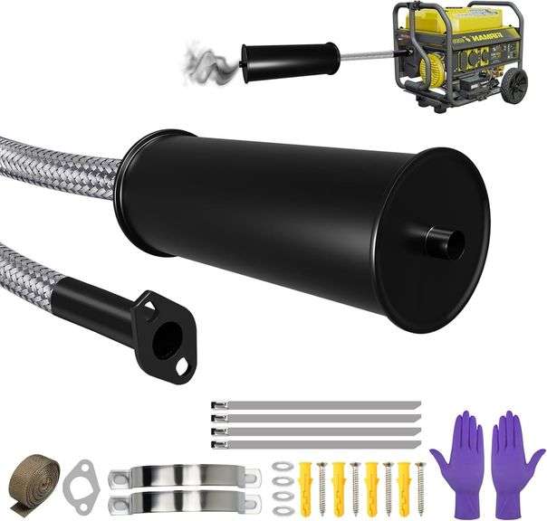 Generator Exhaust Kit, Reduces Noise by 40% image