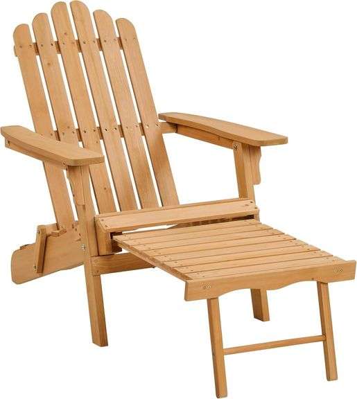 Yaheetech Folding Adirondack Chair, Brown image