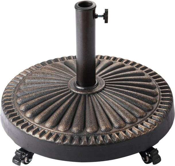 52 lb Heavy Duty Round Base Stand, Bronze image