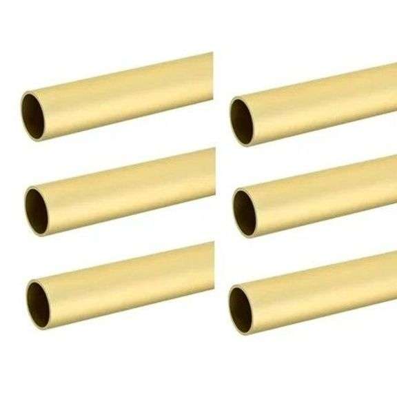 6-Pack 8ft Round Wardrobe Closet Rods - 96-inch image