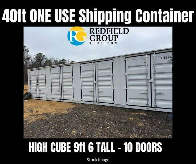 10 Door - 40' HQ 9ft 6 Tall Container High Cube Multi-Door Container - CFGU404114 image