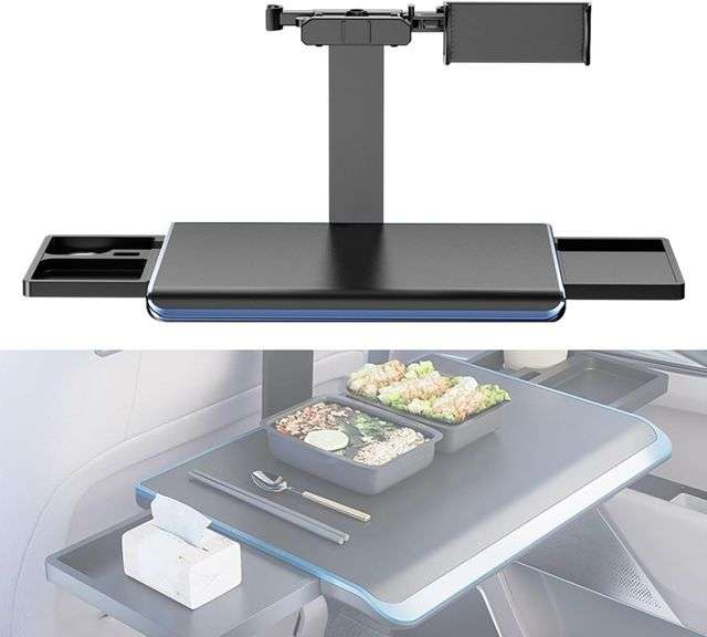 Portable Car Desk with Expandable Tray, 44 lbs image