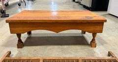 Vintage Typeset Drawer & Wood Bench