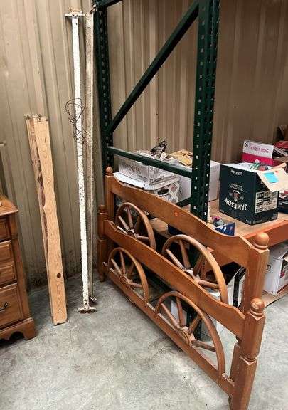 Wagon Wheel Bed, Headboard and Footboard image