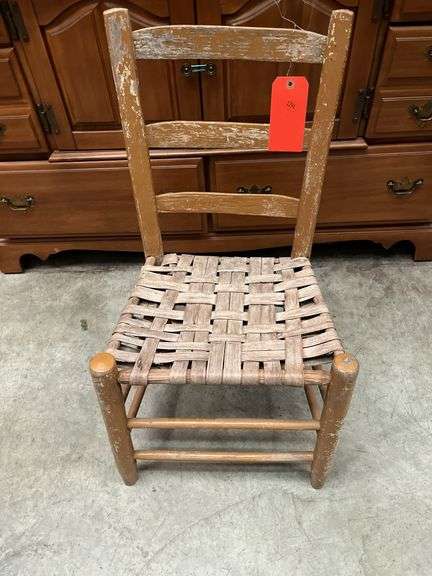 Wood Chair with Homemade Seat image